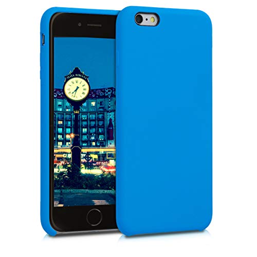 kwmobile Hülle kompatibel mit Apple iPhone 6 Plus / 6S Plus Hülle - Silikon Handy Case - Handyhülle weiche Oberfläche - kabelloses Laden - Strahlend Blau kwmobile Hülle kompatibel mit Apple iPhone 6 Plus / 6S Plus Hülle - Silikon Handy Case - Handyhülle weiche Oberfläche - kabelloses Laden - Strahlend Blau von kwmobile