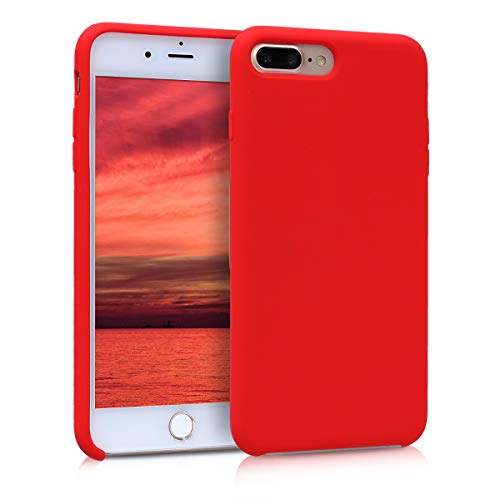 kwmobile Hülle kompatibel mit Apple iPhone 7 Plus/iPhone 8 Plus Hülle - Silikon Handy Case - Handyhülle weiche Oberfläche - kabelloses Laden - Rot kwmobile Hülle kompatibel mit Apple iPhone 7 Plus/iPhone 8 Plus Hülle - Silikon Handy Case - Handyhülle weiche Oberfläche - kabelloses Laden - Rot von kwmobile