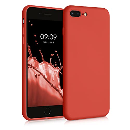 kwmobile Hülle kompatibel mit Apple iPhone 7 Plus/iPhone 8 Plus Hülle - gummierte TPU Silikon Handyhülle - Schutzhülle für kabelloses Laden - Case in Mandarin Orange kwmobile Hülle kompatibel mit Apple iPhone 7 Plus/iPhone 8 Plus Hülle - gummierte TPU Silikon Handyhülle - Schutzhülle für kabelloses Laden - Case in Mandarin Orange von kwmobile