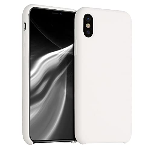 kwmobile Hülle kompatibel mit Apple iPhone X Hülle - Silikon Handy Case - Handyhülle weiche Oberfläche - kabelloses Laden - Creme kwmobile Hülle kompatibel mit Apple iPhone X Hülle - Silikon Handy Case - Handyhülle weiche Oberfläche - kabelloses Laden - Creme von kwmobile