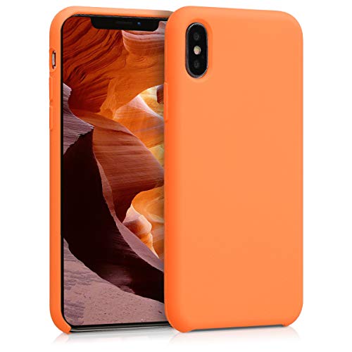 kwmobile Hülle kompatibel mit Apple iPhone X Hülle - Silikon Handy Case - Handyhülle weiche Oberfläche - kabelloses Laden - Fruity Orange kwmobile Hülle kompatibel mit Apple iPhone X Hülle - Silikon Handy Case - Handyhülle weiche Oberfläche - kabelloses Laden - Fruity Orange von kwmobile