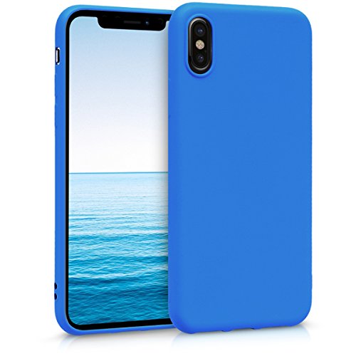 kwmobile Hülle kompatibel mit Apple iPhone X Hülle - weiches TPU Silikon Case - Cover geeignet für kabelloses Laden - Neon Blau kwmobile Hülle kompatibel mit Apple iPhone X Hülle - weiches TPU Silikon Case - Cover geeignet für kabelloses Laden - Neon Blau von kwmobile