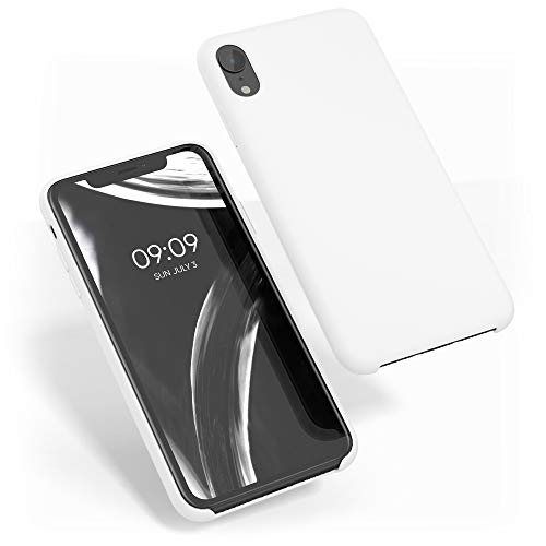 kwmobile Hülle kompatibel mit Apple iPhone XR Hülle - Silikon Handy Case - Handyhülle weiche Oberfläche - kabelloses Laden - Weiß kwmobile Hülle kompatibel mit Apple iPhone XR Hülle - Silikon Handy Case - Handyhülle weiche Oberfläche - kabelloses Laden - Weiß von kwmobile