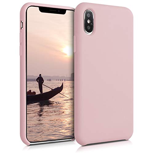 kwmobile Hülle kompatibel mit Apple iPhone XS Hülle - Silikon Handy Case - Handyhülle weiche Oberfläche - kabelloses Laden - Vintage Pink kwmobile Hülle kompatibel mit Apple iPhone XS Hülle - Silikon Handy Case - Handyhülle weiche Oberfläche - kabelloses Laden - Vintage Pink von kwmobile