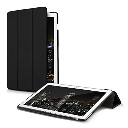 kwmobile Hülle kompatibel mit Asus ZenPad 10 (Z300) - Smart Cover Tablet Case Schutzhülle - Stand - in Schwarz von kwmobile