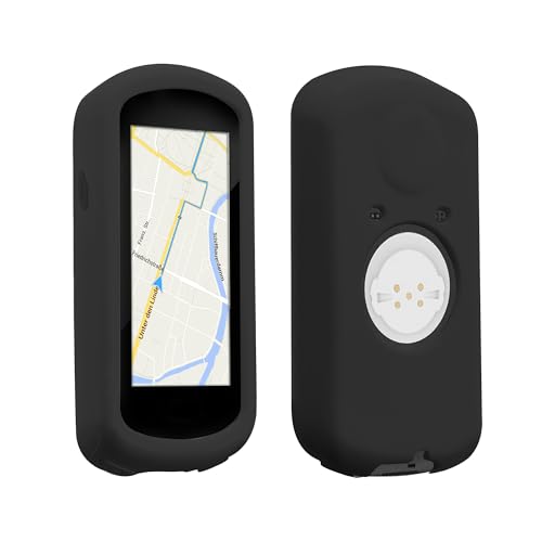 kwmobile Hülle kompatibel mit Garmin Edge 1030/1030 Plus - Silikon GPS Fahrrad Case Schutzhülle - in Schwarz von kwmobile
