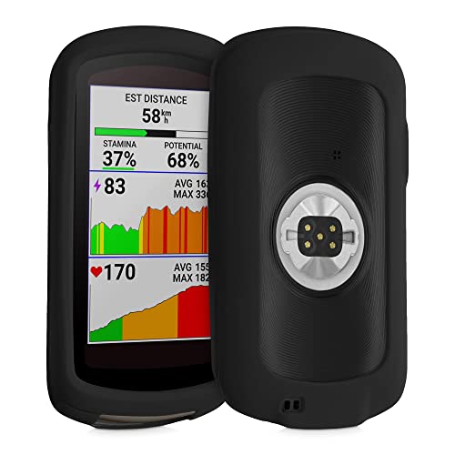 kwmobile Hülle kompatibel mit Garmin Edge 1040/1040 Solar - Silikon GPS Fahrrad Case Schutzhülle - in Schwarz von kwmobile