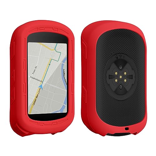 kwmobile Hülle kompatibel mit Garmin Edge 840 / Edge 540 - Silikon GPS Fahrrad Case Schutzhülle - in Rot von kwmobile