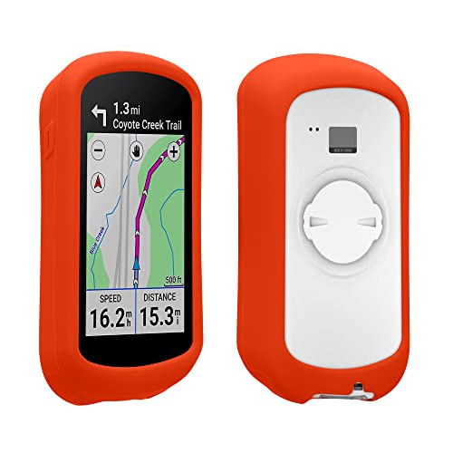 kwmobile Hülle kompatibel mit Garmin Edge Explore 2 - Silikon GPS Fahrrad Case Schutzhülle - in Orange von kwmobile