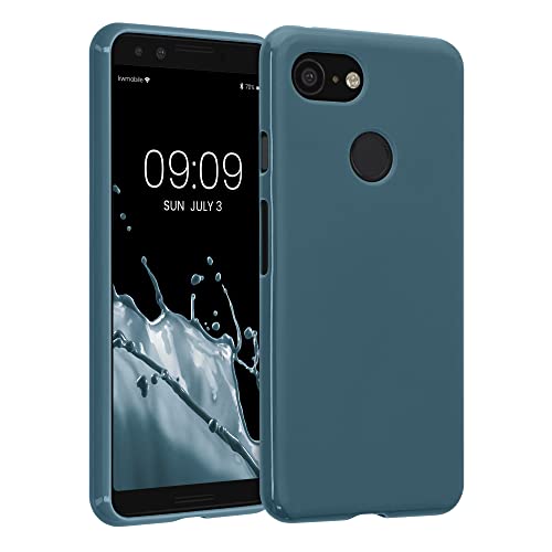 kwmobile Hülle kompatibel mit Google Pixel 3 Hülle - weiches TPU Silikon Case - Cover geeignet für kabelloses Laden - Dunkler Schiefer von kwmobile