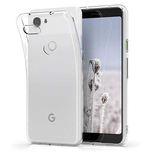 kwmobile Hülle kompatibel mit Google Pixel 3a - Silikon Handyhülle transparent - Handy Case in Transparent von kwmobile