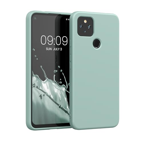 kwmobile Hülle kompatibel mit Google Pixel 4a 5G Hülle - gummierte TPU Silikon Handyhülle - Schutzhülle für kabelloses Laden - Case in Cool Mint kwmobile Hülle kompatibel mit Google Pixel 4a 5G Hülle - gummierte TPU Silikon Handyhülle - Schutzhülle für kabelloses Laden - Case in Cool Mint von kwmobile