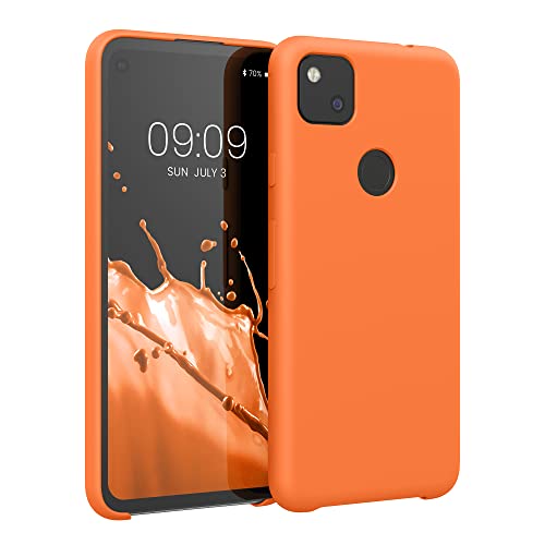 kwmobile Hülle kompatibel mit Google Pixel 4a Hülle - Silikon Handy Case - Handyhülle weiche Oberfläche - kabelloses Laden - Fruity Orange kwmobile Hülle kompatibel mit Google Pixel 4a Hülle - Silikon Handy Case - Handyhülle weiche Oberfläche - kabelloses Laden - Fruity Orange von kwmobile
