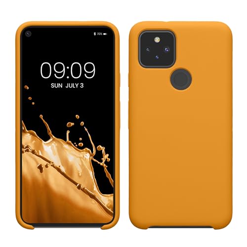 kwmobile Hülle kompatibel mit Google Pixel 5 Hülle - Silikon Handy Case - Handyhülle weiche Oberfläche - kabelloses Laden - Mango kwmobile Hülle kompatibel mit Google Pixel 5 Hülle - Silikon Handy Case - Handyhülle weiche Oberfläche - kabelloses Laden - Mango von kwmobile