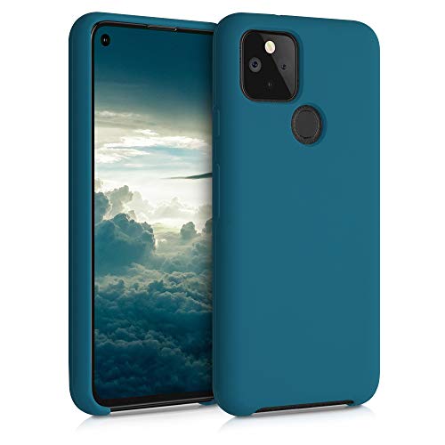 kwmobile Hülle kompatibel mit Google Pixel 5 Hülle - Silikon Handy Case - Handyhülle weiche Oberfläche - kabelloses Laden - Petrol matt kwmobile Hülle kompatibel mit Google Pixel 5 Hülle - Silikon Handy Case - Handyhülle weiche Oberfläche - kabelloses Laden - Petrol matt von kwmobile