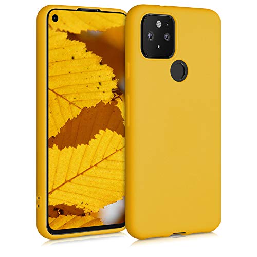 kwmobile Hülle kompatibel mit Google Pixel 5 Hülle - weiches TPU Silikon Case - Cover geeignet für kabelloses Laden - Honiggelb kwmobile Hülle kompatibel mit Google Pixel 5 Hülle - weiches TPU Silikon Case - Cover geeignet für kabelloses Laden - Honiggelb von kwmobile