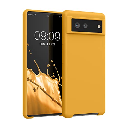 kwmobile Hülle kompatibel mit Google Pixel 6 Hülle - Silikon Handy Case - Handyhülle weiche Oberfläche - kabelloses Laden - Marigold kwmobile Hülle kompatibel mit Google Pixel 6 Hülle - Silikon Handy Case - Handyhülle weiche Oberfläche - kabelloses Laden - Marigold von kwmobile