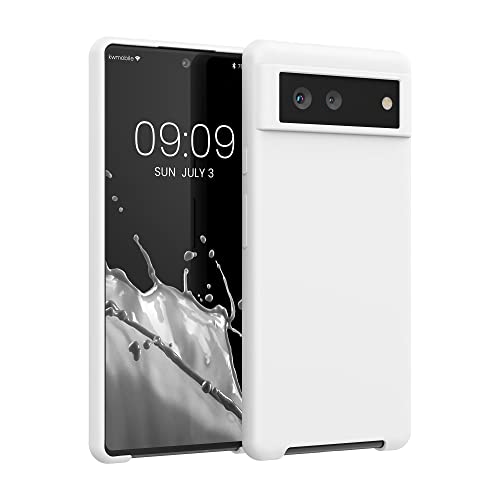 kwmobile Hülle kompatibel mit Google Pixel 6 Hülle - Silikon Handy Case - Handyhülle weiche Oberfläche - kabelloses Laden - Weiß matt kwmobile Hülle kompatibel mit Google Pixel 6 Hülle - Silikon Handy Case - Handyhülle weiche Oberfläche - kabelloses Laden - Weiß matt von kwmobile