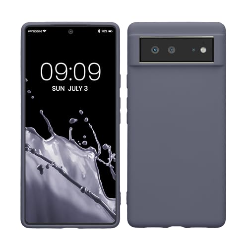 kwmobile Hülle kompatibel mit Google Pixel 6 Hülle - weiches TPU Silikon Case - Cover geeignet für kabelloses Laden - Blaugrau kwmobile Hülle kompatibel mit Google Pixel 6 Hülle - weiches TPU Silikon Case - Cover geeignet für kabelloses Laden - Blaugrau von kwmobile