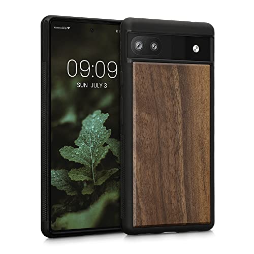 kwmobile Hülle kompatibel mit Google Pixel 6a Hülle - Holz Case - stoßfestes Handy Cover - TPU Handyhülle in Dunkelbraun kwmobile Hülle kompatibel mit Google Pixel 6a Hülle - Holz Case - stoßfestes Handy Cover - TPU Handyhülle in Dunkelbraun von kwmobile