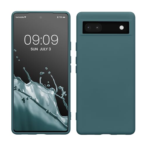 kwmobile Hülle kompatibel mit Google Pixel 6a Hülle - gummierte TPU Silikon Handyhülle - Schutzhülle für kabelloses Laden - Case in Arctic Night kwmobile Hülle kompatibel mit Google Pixel 6a Hülle - gummierte TPU Silikon Handyhülle - Schutzhülle für kabelloses Laden - Case in Arctic Night von kwmobile