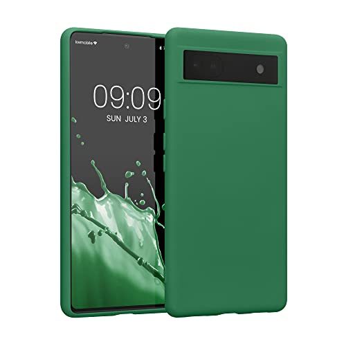 kwmobile Hülle kompatibel mit Google Pixel 6a Hülle - gummierte TPU Silikon Handyhülle - Schutzhülle für kabelloses Laden - Case in Pixie Green kwmobile Hülle kompatibel mit Google Pixel 6a Hülle - gummierte TPU Silikon Handyhülle - Schutzhülle für kabelloses Laden - Case in Pixie Green von kwmobile