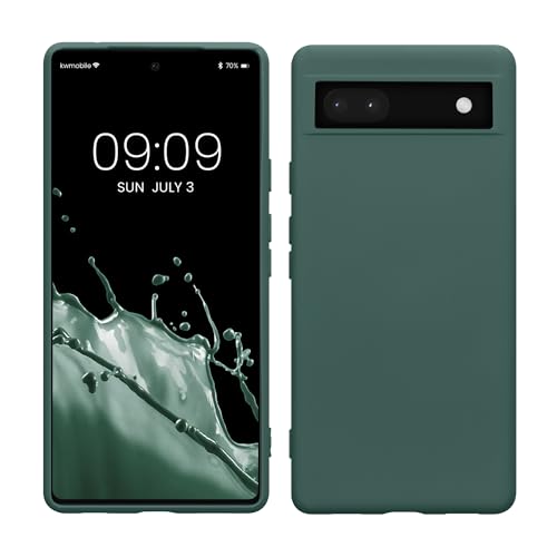 kwmobile Hülle kompatibel mit Google Pixel 6a Hülle - gummierte TPU Silikon Handyhülle - Schutzhülle für kabelloses Laden - Case in Tannengrün kwmobile Hülle kompatibel mit Google Pixel 6a Hülle - gummierte TPU Silikon Handyhülle - Schutzhülle für kabelloses Laden - Case in Tannengrün von kwmobile