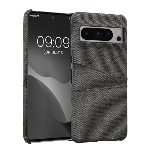 kwmobile Hülle kompatibel mit Google Pixel 8 Pro - Handyhülle Handy Case - Stoff mit Kartenfach Grau kwmobile Hülle kompatibel mit Google Pixel 8 Pro - Handyhülle Handy Case - Stoff mit Kartenfach Grau von kwmobile