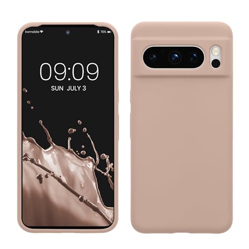 kwmobile Handyhülle für Google Pixel 8 Pro Hülle, für Pixel 8 Pro Case - Hülle Silikon - kabelloses Laden - Altrosa matt von kwmobile