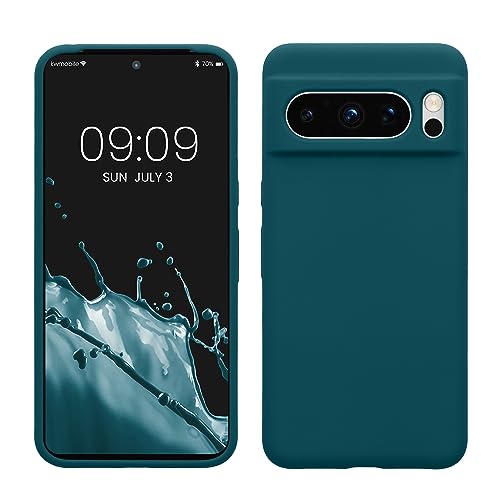 kwmobile Handyhülle für Google Pixel 8 Pro Hülle, für Pixel 8 Pro Case - Hülle Silikon - kabelloses Laden - Petrol matt kwmobile Handyhülle für Google Pixel 8 Pro Hülle, für Pixel 8 Pro Case - Hülle Silikon - kabelloses Laden - Petrol matt von kwmobile