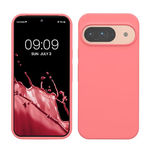 kwmobile Hülle kompatibel mit Google Pixel 9 / Pixel 9 Pro Hülle - Silikon Handy Case - Handyhülle weiche Oberfläche - kabelloses Laden - Pastell Koralle kwmobile Hülle kompatibel mit Google Pixel 9 / Pixel 9 Pro Hülle - Silikon Handy Case - Handyhülle weiche Oberfläche - kabelloses Laden - Pastell Koralle von kwmobile