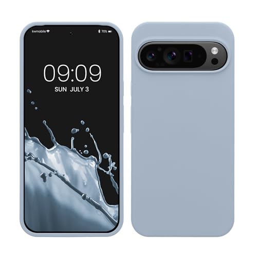 kwmobile Hülle kompatibel mit Google Pixel 9 Pro XL Hülle - Silikon Handy Case - Handyhülle weiche Oberfläche - kabelloses Laden - Hellblau matt kwmobile Hülle kompatibel mit Google Pixel 9 Pro XL Hülle - Silikon Handy Case - Handyhülle weiche Oberfläche - kabelloses Laden - Hellblau matt von kwmobile