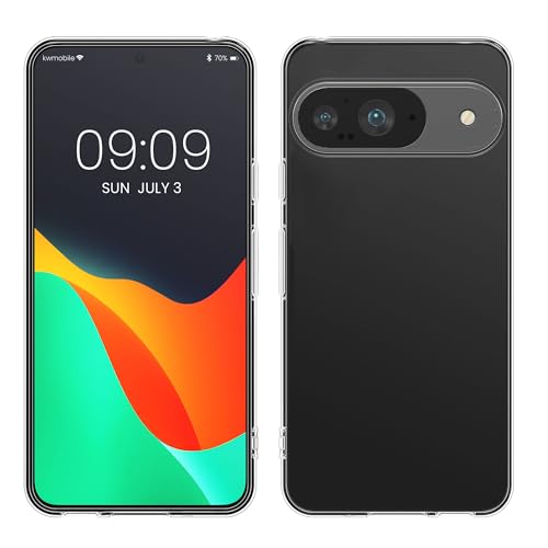 kwmobile Hülle kompatibel mit Google Pixel 9 - Silikon Handyhülle transparent - Handy Case in Transparent von kwmobile