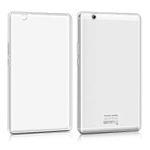 kwmobile Hülle kompatibel mit Huawei MediaPad M3 8.4 Hülle - weiches TPU Silikon Case transparent - Tablet Cover Transparent von kwmobile