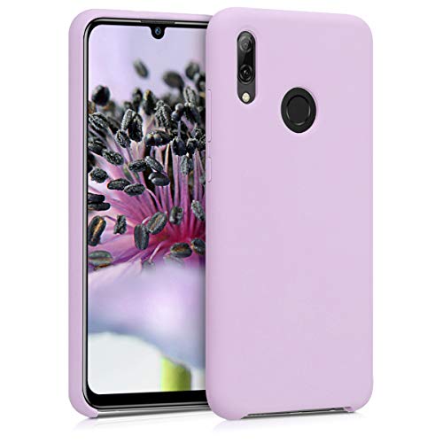 kwmobile Hülle kompatibel mit Huawei P Smart (2019) Hülle - Silikon Handy Case - Handyhülle weiche Oberfläche - kabelloses Laden - Mauve von kwmobile