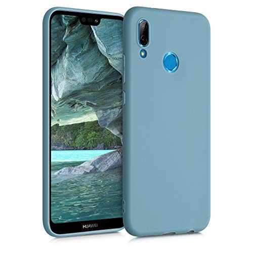 kwmobile Hülle kompatibel mit Huawei P20 Lite Hülle - weiches TPU Silikon Case - Cover geeignet für kabelloses Laden - Arctic Night von kwmobile