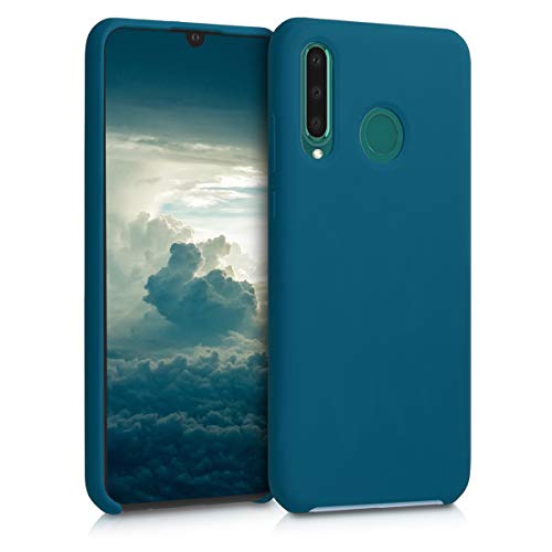 kwmobile Hülle kompatibel mit Huawei P30 Lite Hülle - Silikon Handy Case - Handyhülle weiche Oberfläche - kabelloses Laden - Petrol matt von kwmobile