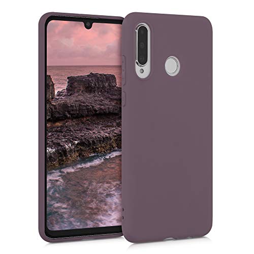 kwmobile Hülle kompatibel mit Huawei P30 Lite Hülle - weiches TPU Silikon Case - Cover geeignet für kabelloses Laden - Grape von kwmobile