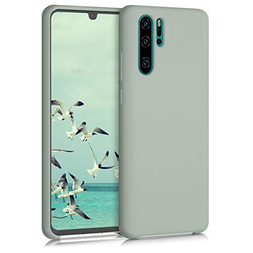 kwmobile Hülle kompatibel mit Huawei P30 Pro Hülle - Silikon Handy Case - Handyhülle weiche Oberfläche - kabelloses Laden - Graugrün kwmobile Hülle kompatibel mit Huawei P30 Pro Hülle - Silikon Handy Case - Handyhülle weiche Oberfläche - kabelloses Laden - Graugrün von kwmobile