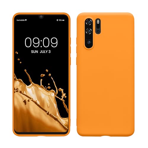 kwmobile Hülle kompatibel mit Huawei P30 Pro Hülle - weiches TPU Silikon Case - Cover geeignet für kabelloses Laden - Fruity Orange von kwmobile