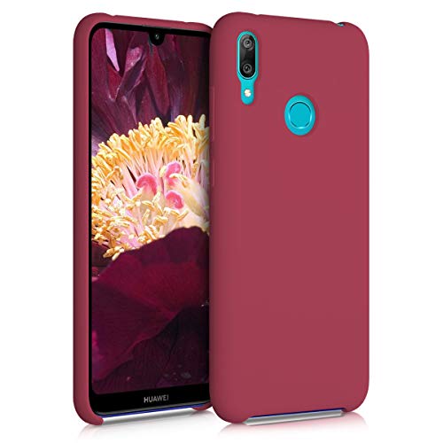 kwmobile Hülle kompatibel mit Huawei Y7 (2019) / Y7 Prime (2019) Hülle - Silikon Handy Case - Handyhülle weiche Oberfläche - kabelloses Laden - Fuchsia matt von kwmobile