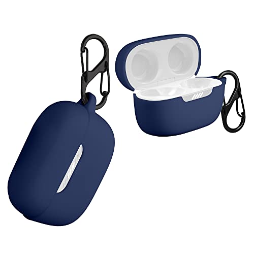 kwmobile Hülle kompatibel mit JBL Live Free NC+ TWS Hülle - Kopfhörer Case - TPU Silikon Cover - Schutzhülle in Dunkelblau von kwmobile