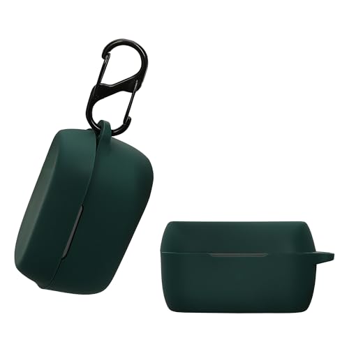 kwmobile Hülle kompatibel mit Jabra Elite 3 / Elite 2 Hülle - Kopfhörer Case - TPU Silikon Cover - Schutzhülle in Dunkelgrün von kwmobile