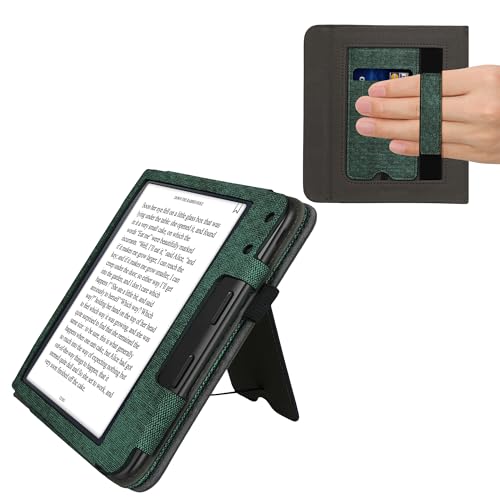 kwmobile Hülle kompatibel mit Kobo Kobo Libra Colour/Tolino Vision Color Hülle - Flip Case mit Handschlaufe - Kunstleder Cover - Dunkelgrün Dunkelgrau kwmobile Hülle kompatibel mit Kobo Kobo Libra Colour/Tolino Vision Color Hülle - Flip Case mit Handschlaufe - Kunstleder Cover - Dunkelgrün Dunkelgrau von kwmobile