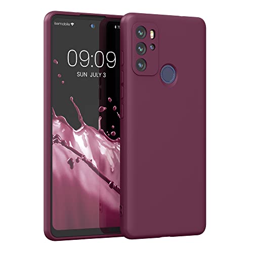 kwmobile Hülle kompatibel mit Motorola Moto G60S Hülle - weiches TPU Silikon Case - Cover geeignet für kabelloses Laden - Bordeaux Violett kwmobile Hülle kompatibel mit Motorola Moto G60S Hülle - weiches TPU Silikon Case - Cover geeignet für kabelloses Laden - Bordeaux Violett von kwmobile