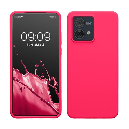 kwmobile Hülle kompatibel mit Motorola Moto G84 5G Hülle - Silikon Handy Case - Handyhülle weiche Oberfläche - kabelloses Laden - Neon Pink kwmobile Hülle kompatibel mit Motorola Moto G84 5G Hülle - Silikon Handy Case - Handyhülle weiche Oberfläche - kabelloses Laden - Neon Pink von kwmobile