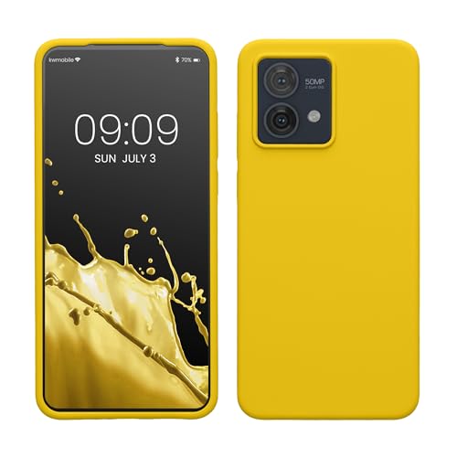 kwmobile Hülle kompatibel mit Motorola Moto G84 5G Hülle - Silikon Handy Case - Handyhülle weiche Oberfläche - kabelloses Laden - Strahlend Gelb kwmobile Hülle kompatibel mit Motorola Moto G84 5G Hülle - Silikon Handy Case - Handyhülle weiche Oberfläche - kabelloses Laden - Strahlend Gelb von kwmobile