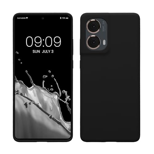 kwmobile Hülle kompatibel mit Motorola Moto G85 5G Hülle - Silikon Handy Case - Handyhülle weiche Oberfläche - kabelloses Laden - Schwarz kwmobile Hülle kompatibel mit Motorola Moto G85 5G Hülle - Silikon Handy Case - Handyhülle weiche Oberfläche - kabelloses Laden - Schwarz von kwmobile