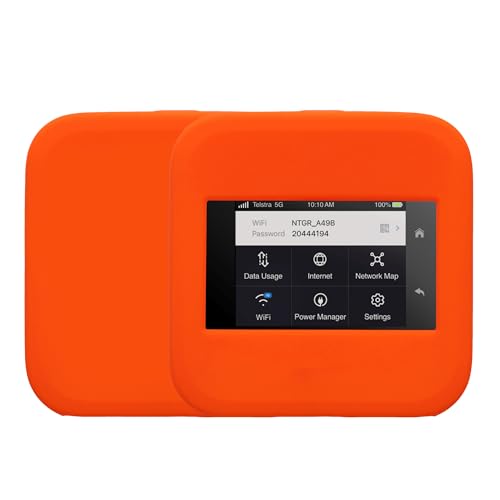 kwmobile Hülle kompatibel mit NETGEAR Nighthawk M6 Pro / M6 Case - Tasche für mobiles WLAN - Router Cover mobiler Hotspot - Wi-Fi Zubehör Orange von kwmobile