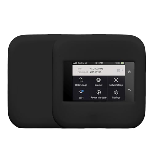 kwmobile Hülle kompatibel mit NETGEAR Nighthawk M6 Pro / M6 Case - Tasche für mobiles WLAN - Router Cover mobiler Hotspot - Wi-Fi Zubehör Schwarz von kwmobile